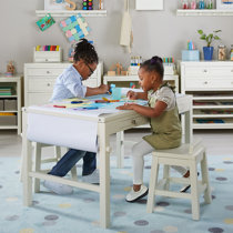 Kids table and storage best sale